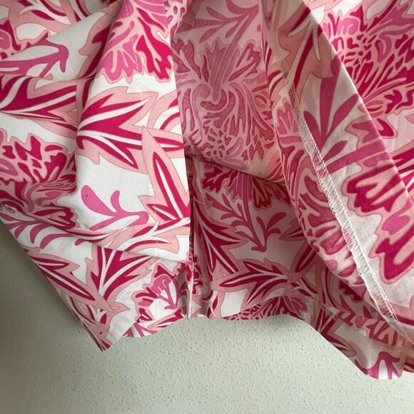 Golftini Rose Skort Size 14 Hot Pink White Floral Skirt Decorative Buttons - Picture 3 of 8